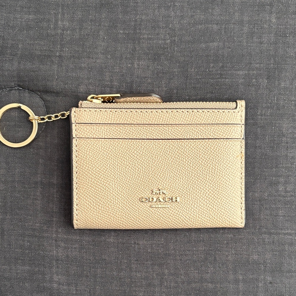 Coach Tan Card Holder